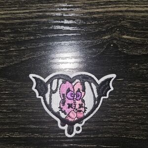 50% Off 2 Items!🌺 Lot B-A Pink Bunny and Black Bat Patch #1